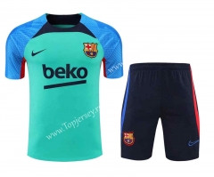 2022-2023 Barcelona Green Thailand Soccer Uniform-418