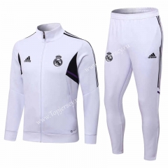 2022-2023 Real Madrid White Thailand Soccer Jacket Uniform-411
