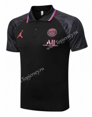 2022-2023 PSG Black Thailand Polo Shirt-815