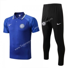 2022-2023 Chelsea Camouflage Blue Thailand Polo Uniform -815