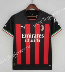 Correct Version 2022-2023 AC Milan Home Red&Black Thailand Soccer Jersey AAA