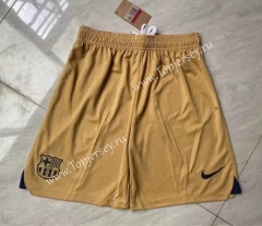 2022-2023 Barcelona Away Gold Thailand Soccer Shorts-6794