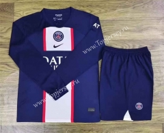 2022-2023 Paris SG Home Blue LS Soccer Uniform-709