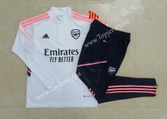2022-2023 Arsenal White Kids/Youth Soccer Tracksuit -815