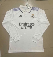 2022-2023 Real Madrid Home White LS Thailand Soccer Jersey AAA-818