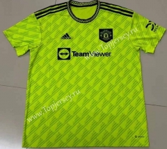 2022-2023 Manchester United Fluorescent Green Thailand Soccer Jersey AAA
