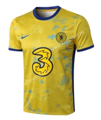 2022-2023 Chelsea Yellow Short-sleeved Thailand Soccer Tracksuit Top-815