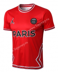 2022-2023 Paris SG Red Short-sleeved Thailand Soccer Tracksuit Top-815