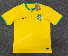 2022-2023 World Cup Brazil Home Yellow Thailand Soccer Jersey AAA-5526