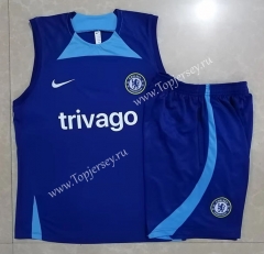 2022-2023 Chelsea Camouflage Blue Thailand Soccer Vest Tracksuit -815