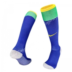 2022-2023 World Cup Brazil Away Blue Thailand Soccer Socks