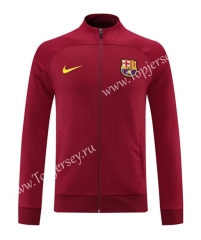 2022-2023 Barcelona Maroon Thailand Soccer Jacket-LH