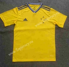 2022-2023 Cruzeiro EC 2nd Away Yellow Thailand Soccer Jersey AAA-0485