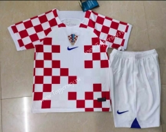 2022-2023 World Cup Croatia Home Red & White Soccer Uniform