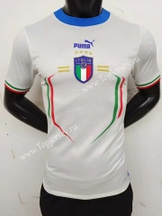 Player Version 2022-2023 Italy Away White Thailand Soccer Jersey AAA