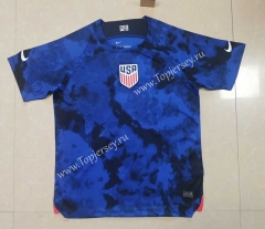 2022-2023 World Cup USA Away Blue Thailand Soccer Jersey AAA-3234