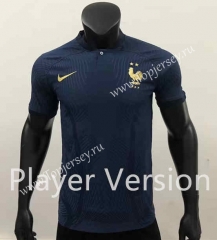 Player Version 2022-2023 France Home Royal Blue Thailand Soccer Jersey AAA-GB