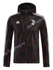 2022-2023 Juventus Black Trench Coats With Hat-4691