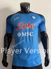 Player Version 2022-2023 Napoli Home Blue Thailand Soccer Jersey AAA-4691