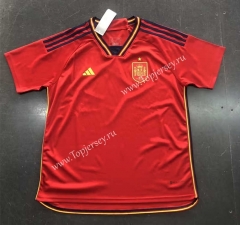 2022-2023 World Cup Spain Home Red Thailand Soccer Jersey AAA-HR