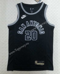 2022-2023 Retro Version San Antonio Spurs Black #20 NBA Jersey-311