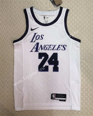 2022-2023 City Edition Los Angeles Lakers White #24 NBA Jersey-311