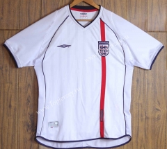 Retro Version 2002 England Home White Thailand Soccer Jersey AAA-SL