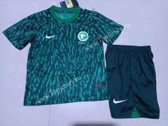 2022-2023 Saudi Arabia Away Green Kids/Youth Soccer Uniform