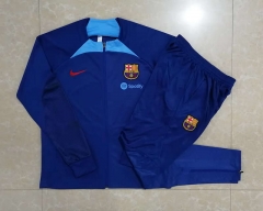 2022-2023 Barcelona Camouflage Blue Thailand Soccer Jacket Uniform-815