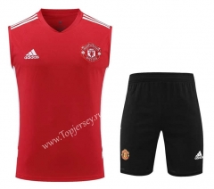 2022-2023 Manchester United Red Thailand Soccer Vest Uniform-418