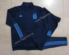 2022-2023 Argentina Royal Blue Thailand Soccer Jacket Uniform-815