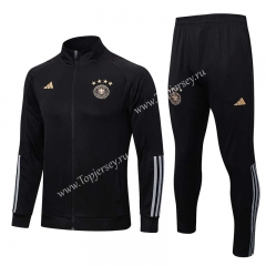 2022-2023 Germany High Collar Black Thailand Soccer Jacket Unifrom-815