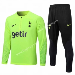 2022-2023 Tottenham Hotspur Fluorescent Green Thailand Soccer Tracksuit-815
