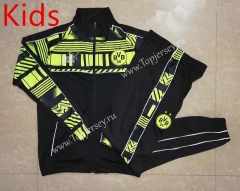 2022-2023 Borussia Dortmund Black Kids/Youth Soccer Jacket Uniform-815