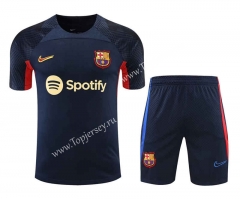 2022-2023 Barcelona Royal Blue Thailand Training Soccer Jersey Uniform-418