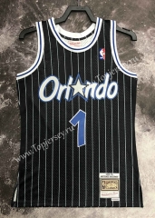 Retro Version 1995 Orlando Magic Black #1 NBA Jersey-311