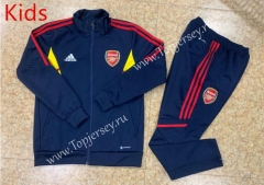2022-2023 Arsenal Royal Blue Kids/Youth Soccer Jacket Uniform-GDP