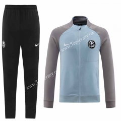 2022-2023 Club América Blue&Gray Thailand Soccer Jacket Uniform-LH