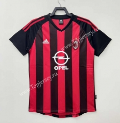 Retro Version 02-03 AC Milan Home Red&Black Thailand Soccer Jersey AAA-811