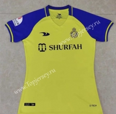 With Patch Version 2022-2023 Al-Nassr FC Home Yellow Women Thailand Soccer Jersey AAA-2851