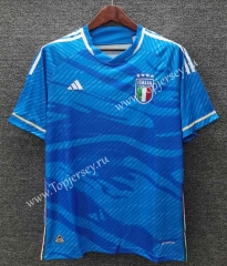 (S-4XL) 2023-2024 Italy Home Blue Thailand Soccer Jersey AAA