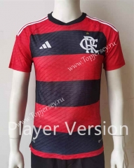 Player Version 2023-2024 Flamengo Home Red&Black Thailand Soccer Jersey AAA-807