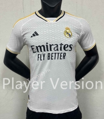 Player Version 2023-2024 Real Madrid Home White Thailand Soccer Jersey AAA-888