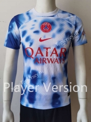 Player Version 2023-2024 Paris SG Blue&White Thailand Training Soccer Jersey AAA-807