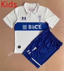 2022-2023 CD Universidad Católica Home Blue&White Kids/Youth Soccer Uniform-AY