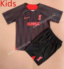 Joint Version 2023-2024 Liverpool Black&Red Kids/Youth Soccer Uniform-AY