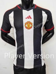 Player Version 2023-2024 Manchester United Black&White Thailand Soccer Jersey AAA-2273
