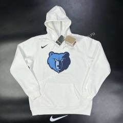Memphis Grizzlies White Tracksuit Top With Hat-GDP