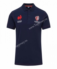 2023 World Cup France Royal Blue Thailand Rugby Shirt