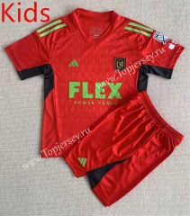 2023-2024 Los Angeles FC Goalkeeper Red  Kids/Youth Soccer Uniform-AY